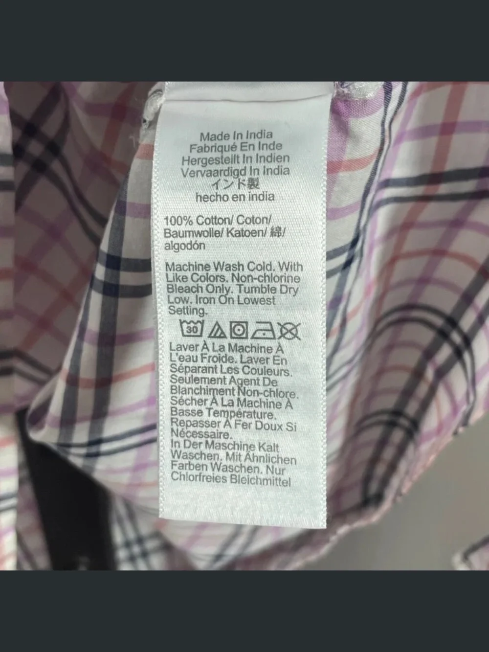 NEW J Crew Shirt Womens XS black purple pink plaid preppy casual pop over